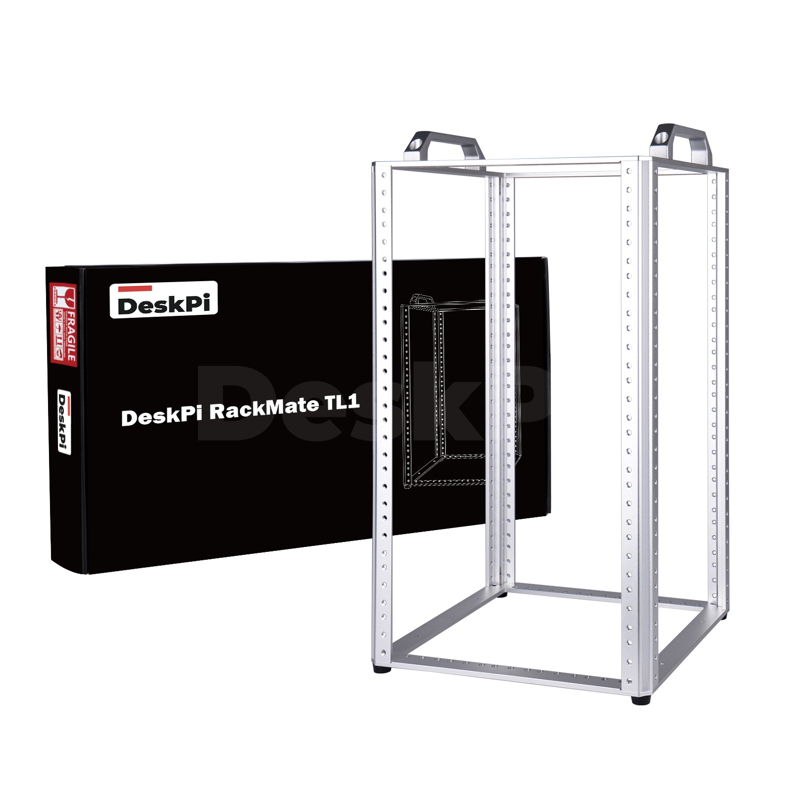 Deskpi Super6C - DeskPi RackMate TL1 ラックマウント、10U オープンフレームネットワークラック、10インチ IT