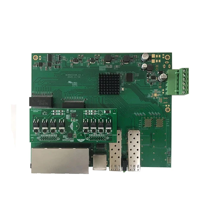 Sfp+ 10G Managed Switch 8 Port - 8ポート 10/100/1000Mbps 産業用エンタープライズグレード イーサネットネットワークスイッチ 10G SFP+