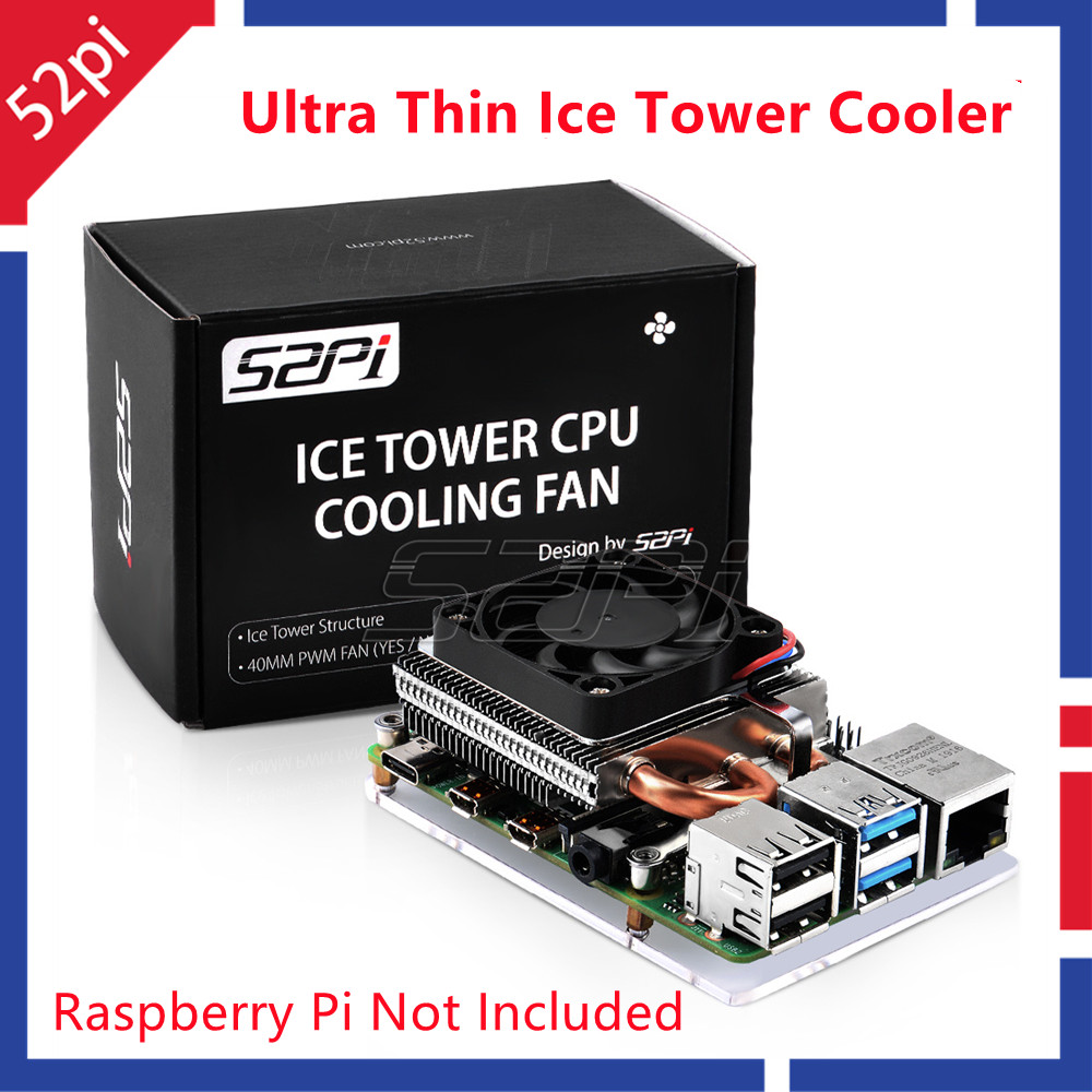 Deskpi Super6C - 52Pi 新しい超薄型アイスタワークーラー CPU 冷却ファンラジエーターヒートシンク Raspberry Pi