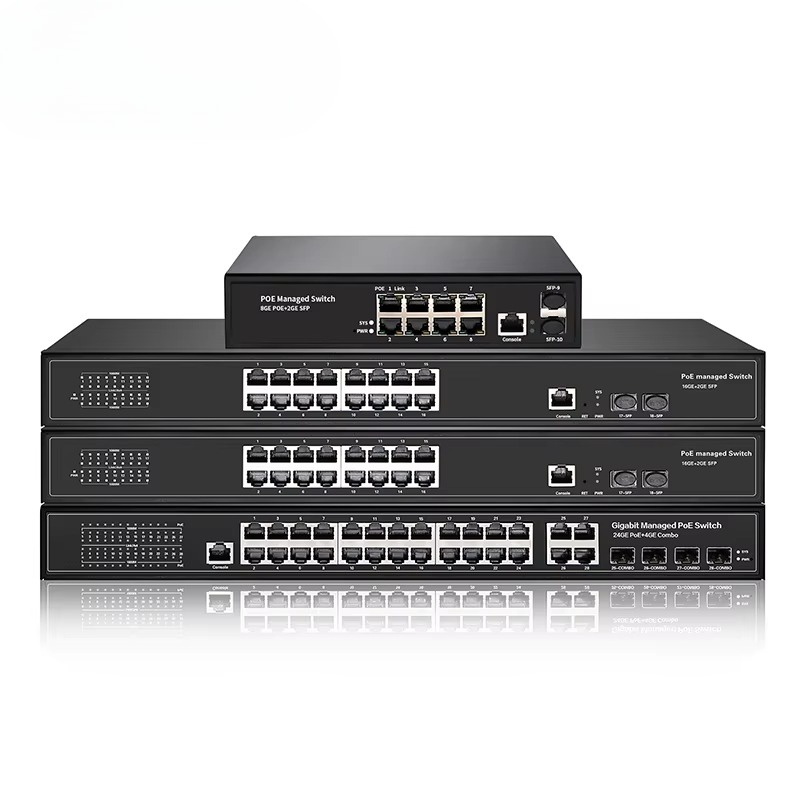 Managed Gigabit Poe Switch 8 Port 802.3At - 8ポート、16ポート、24ポート、48ポート ギガビット 802.3at PoE+ L2 マネージド