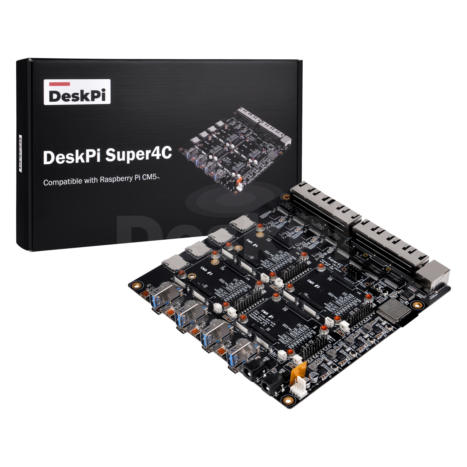 Deskpi Super6C - DeskPi Super4C Raspberry Pi CM5 クラスター