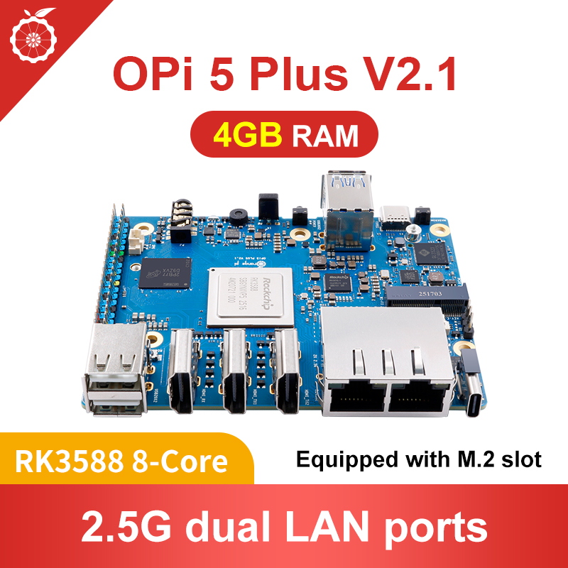 Orange Pi 5 Plus 32Gb - オレンジパイ5プラス 4GB V2.1 シングルボードコンピュータ