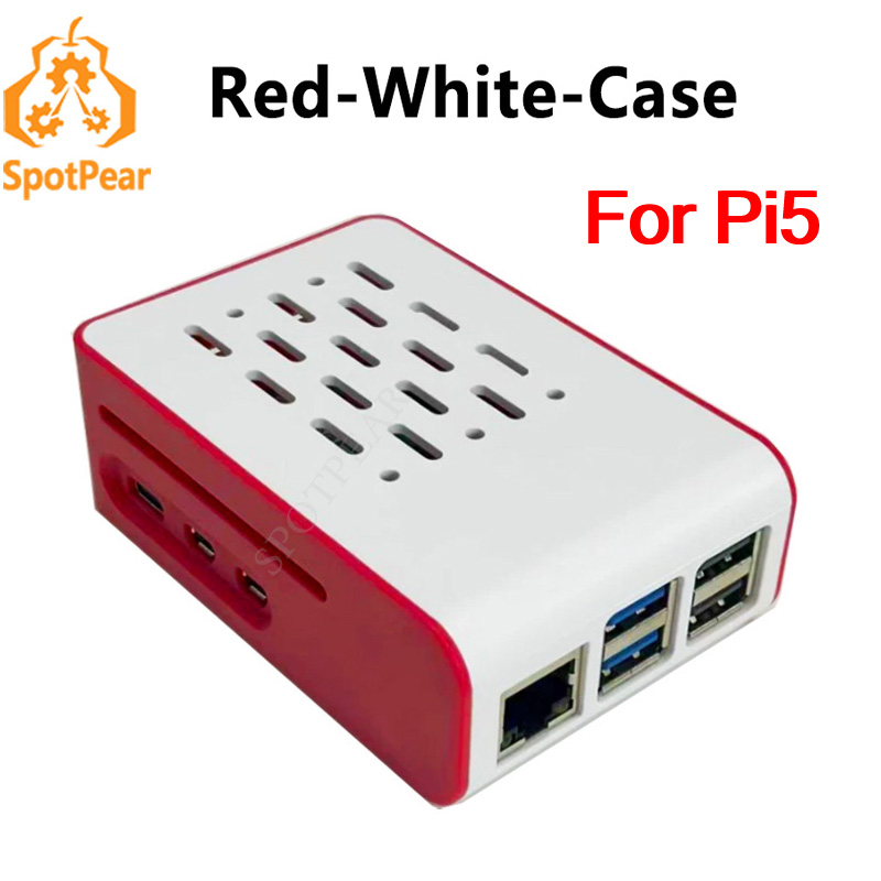 Raspberry Pi 5 8Gb - Raspberry Pi 5 赤白冷却ケース 公式アクティブクーラー用