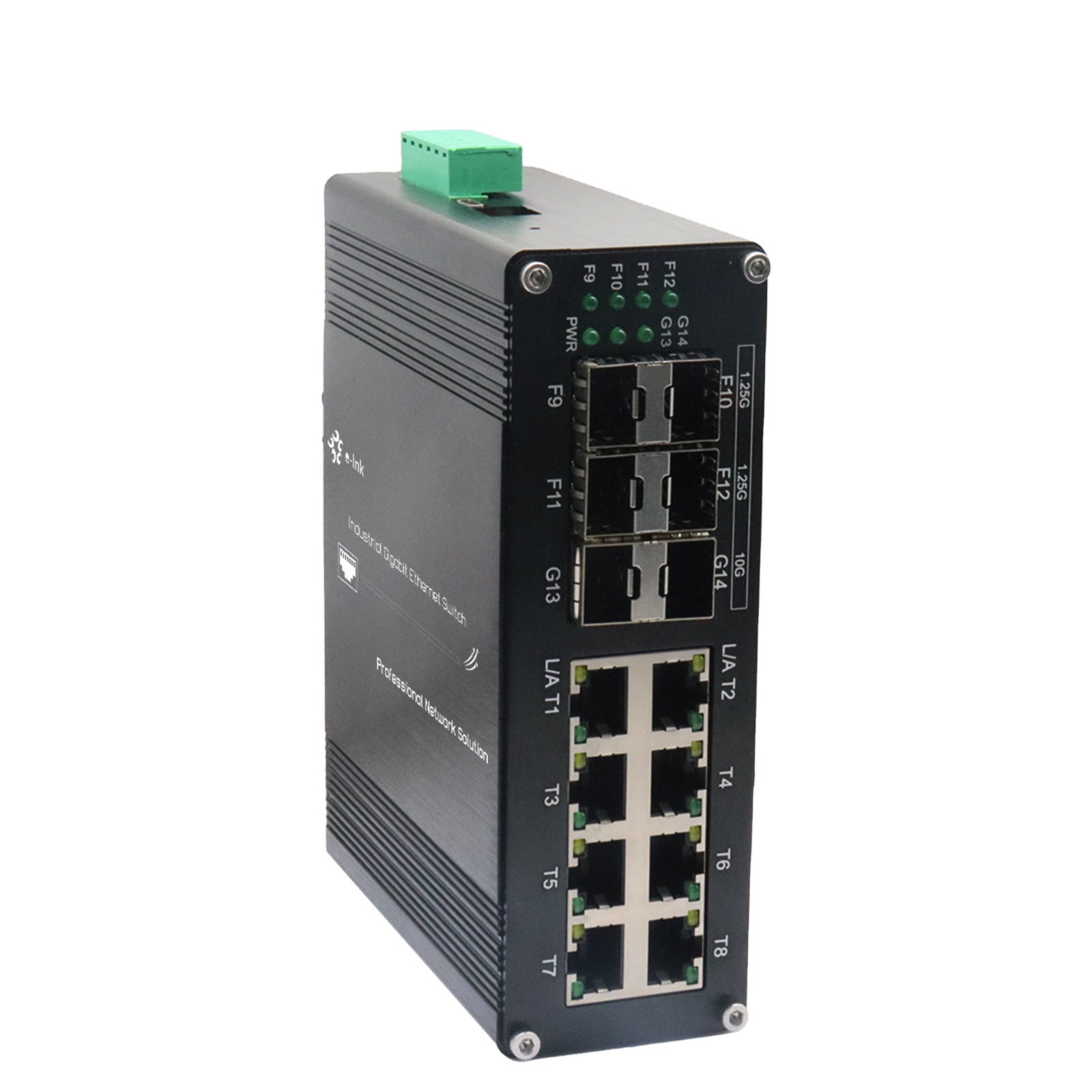 Sfp+ 10G Managed Switch 8 Port - 産業用 L2+ 8ポート 10/100/1000T + 4ポート