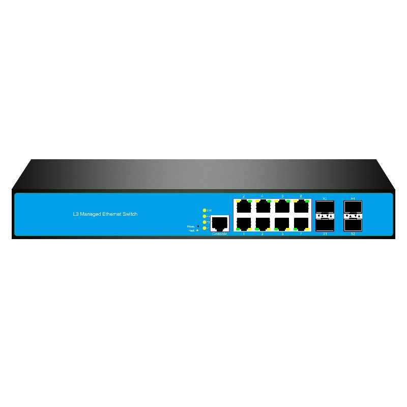 Sfp+ 10G Managed Switch 8 Port - 12ポート 8/PoE 4/10G SFP L3 マネージドネットワークスイッチ