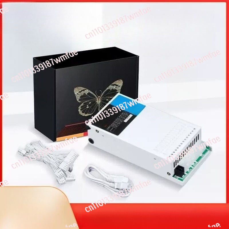 Atx Power Supply 1U Flex 500W - 1U 500W フルモジュラー電源ユニット、ブラックウルトラソフトシリコンモジュラーケーブル フレックスATX PSU (ITX対応)