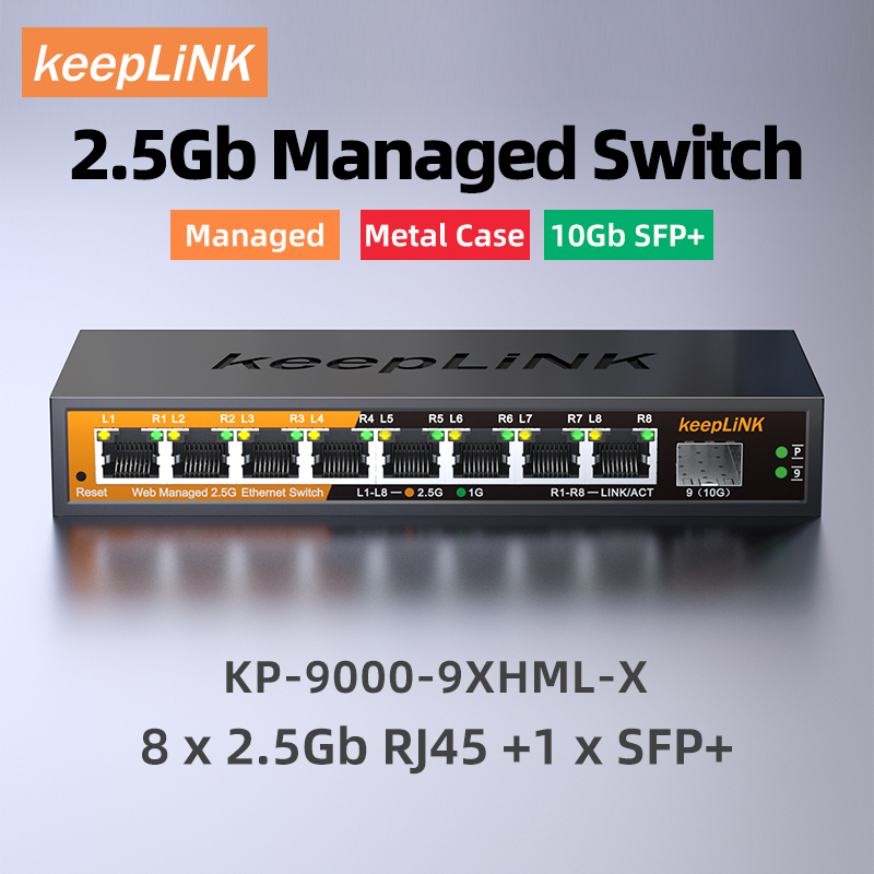 KeepLiNK 2.5Gb マネージド スイッチ (8 ポ - Sfp+ 10G Managed Switch 8 Port のレビューと価格