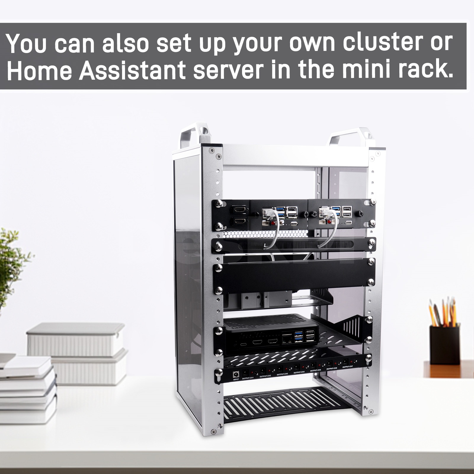 DeskPi Rackmate 10インチ 1U ラックマウ - Deskpi Super6C のレビューと価格