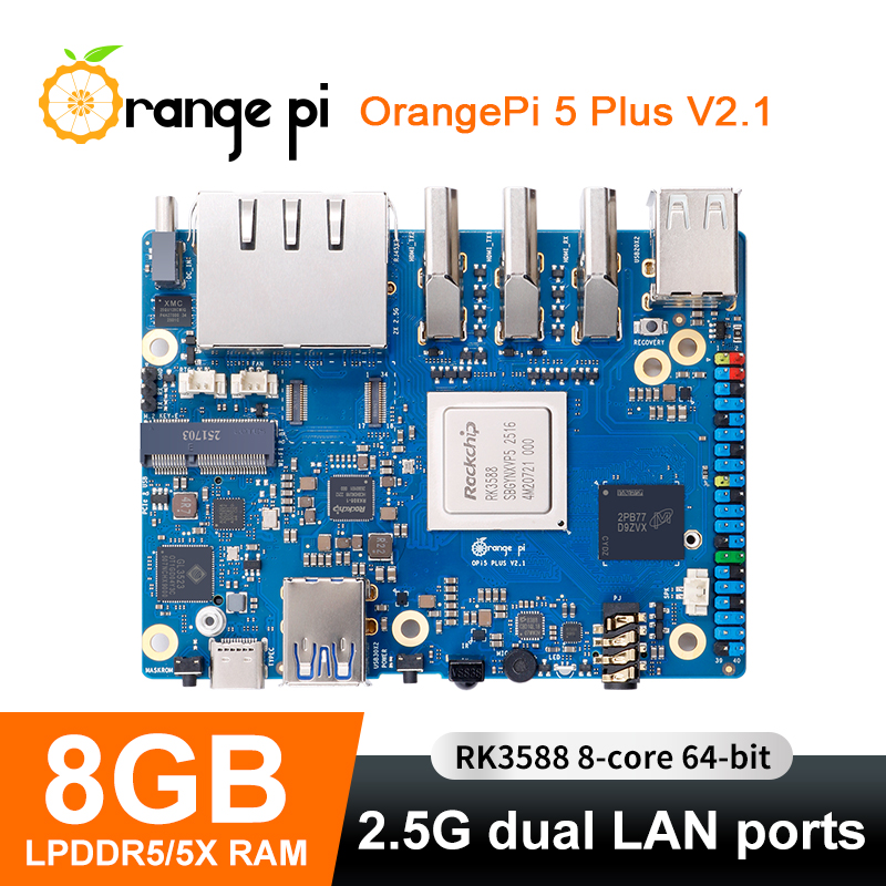 Orange Pi 5 Plus 8GB V2.1 シングル - Orange Pi 5 Plus 32Gb のレビューと価格