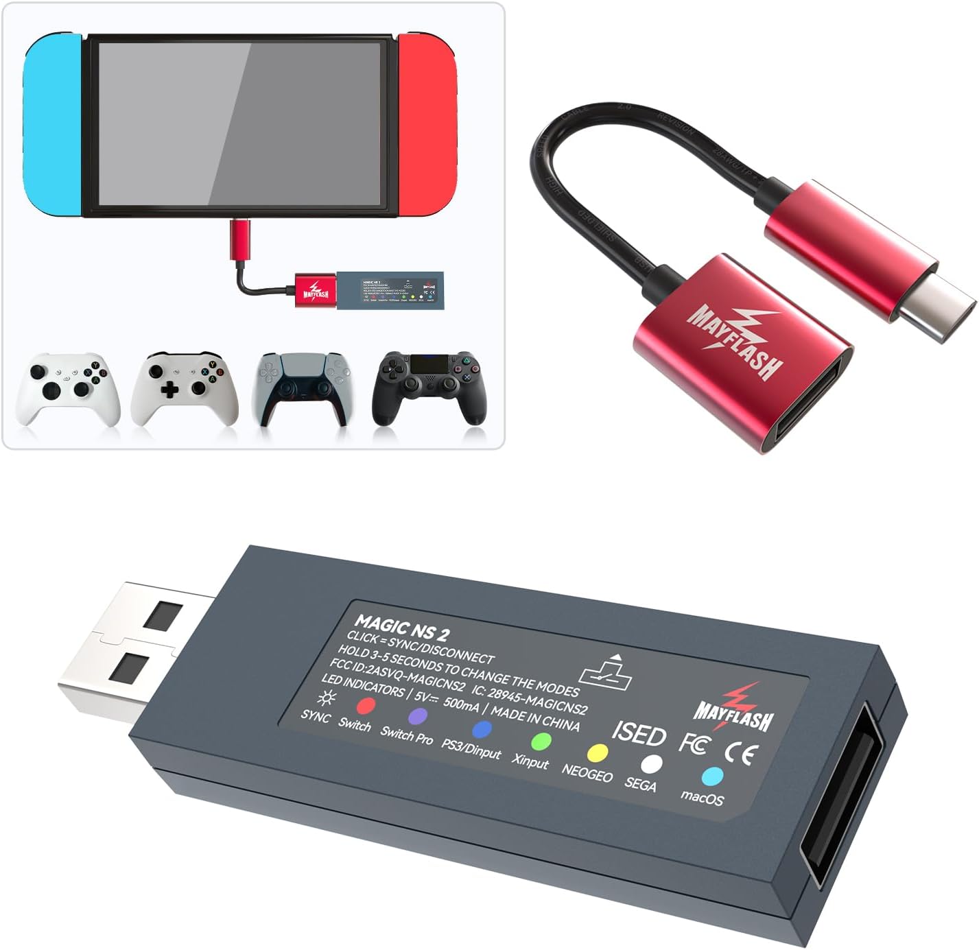 MAYFLASH Magic NS2 ワイヤレス Bluet - Turing Pi 2 のレビューと価格
