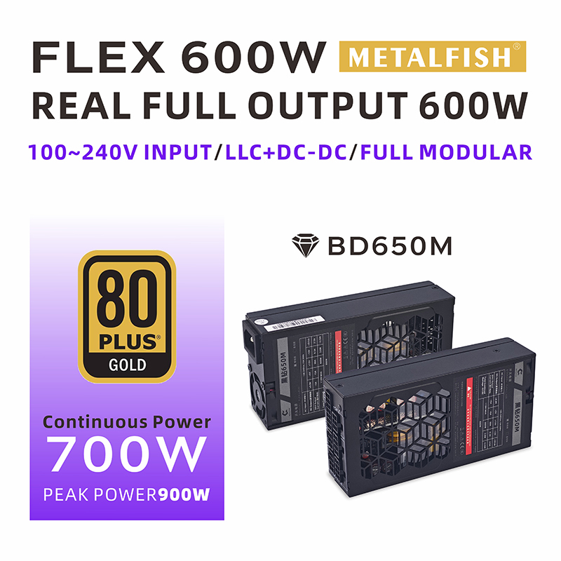 METALFISH Flex 600W モジュラーパワーサプ - Atx Power Supply 1U Flex 500W のレビューと価格